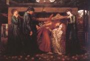 Dante Gabriel Rossetti Dante's Dream at the Time of the Death of Beatrice (mk28) oil painting picture wholesale